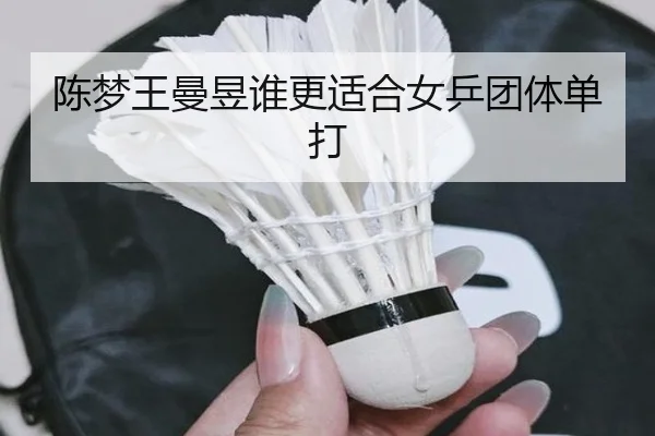 陈梦王曼昱谁更适合女乒团体单打